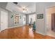 Bonus room featuring wood floors, ceiling fan, windows, and workout equipment at 5 Renfroe Ct, Decatur, GA 30030