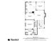 First floor plan including a living room, dining room, kitchen, primary bedroom and screened porch at 5 Renfroe Ct, Decatur, GA 30030