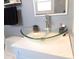 Bathroom featuring modern vessel sink, updated fixtures, and decor at 727 Regina Ct, Lawrenceville, GA 30043