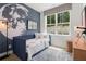 Themed bedroom with a lunar wall mural and study area at 1765 Beckham Ne Pl # 53, Atlanta, GA 30324