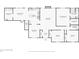 Detailed floor plan of the first floor, featuring a living room with fireplace, kitchen, dining room, and primary bedroom with ensuite at 2301 Sharon Se Ct, Conyers, GA 30013