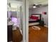 En-suite bathroom with shower, vanity and easy access from the connected bedroom at 724 Camelot Way, Norcross, GA 30071