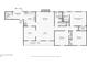 Detailed floor plan displaying the layout of the main floor, including the primary bedroom, kitchen, and living spaces at 165 Holly Ct, Loganville, GA 30052