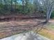 Backyard featuring a wooded area with mature trees and a concrete patio at 4817 Hidden Creek Place, Decatur, GA 30035