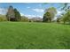 Beautifully manicured backyard with lush green lawn and a view of the house and surrounding landscape at 4790 Hyde Rd, Cumming, GA 30040