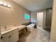Elegant bathroom featuring a walk-in shower and a standalone tub at 1025 Liberty Springs Dr, Woodstock, GA 30188