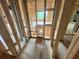 An interior of the framing of a house under construction shows the layout and plumbing at 1025 Liberty Springs Dr, Woodstock, GA 30188