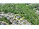 Overhead shot depicting the home's location in a green, residential neighborhood at 1263 Whisperwood Ln, Lawrenceville, GA 30043