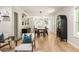 Spacious open dining and kitchen area offering a modern aesthetic and plenty of natural light at 1481 Almont Sw Dr, Atlanta, GA 30310