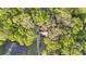 Aerial view of traditional home surrounded by lush trees on a sprawling property at 1488 Rivermist Sw Dr, Lilburn, GA 30047