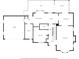 Floor plan layout showing garage, entry, laundry, bath, bedroom, kitchen, dining room, and living room at 1488 Rivermist Sw Dr, Lilburn, GA 30047