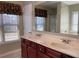 Bright bathroom features a double sink vanity with ample counter space at 158 Grove Meadow Dr, Acworth, GA 30101