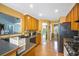 Well-lit kitchen with ample counter space, wooden cabinets, and open layout at 31 Churchill Downs Ne, Cartersville, GA 30121