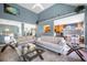 Bright living room with vaulted ceilings, neutral paint, and open access to other rooms at 31 Churchill Downs Ne, Cartersville, GA 30121
