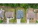 A bird's-eye view showcasing the property's layout, landscaping, and neighborhood at 5484 Stone Cove Sw Dr, Atlanta, GA 30331