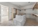 Unfinished pantry with open shelving and a custom island with drawers at 117 Owens Mill Pl, Canton, GA 30115
