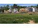 New home construction with framed houses, ready for customization in a green neighborhood at 1924 William Glen St, Dacula, GA 30019