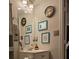 Modern bathroom vanity with framed mirror at 6193 Charring Cross Ct, Lithonia, GA 30058