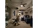Unique bedroom with custom decorations, bed, and dark trim at 6193 Charring Cross Ct, Lithonia, GA 30058