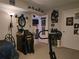 Unique bedroom with custom decorations, bed, and dark trim at 6193 Charring Cross Ct, Lithonia, GA 30058