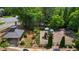 Aerial view of community playground and picnic pavilion, a perfect place for fun and outdoor gatherings at 2660 Brentwood Estates Ct, Cumming, GA 30041