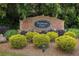 Community signage with lush landscaping identifying the Brentwood Estates neighborhood entrance at 2660 Brentwood Estates Ct, Cumming, GA 30041