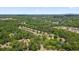 Aerial view of a residential neighborhood with lush greenery, trees, and lake in the background at , Cumming, GA 30041