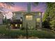 Backyard with lush lawn, deck, and mature trees at , Cumming, GA 30041