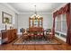 Formal dining room with hardwood floors and traditional decor at , Cumming, GA 30041