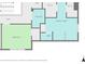 Floor plan of a bedroom, laundry room, Primary bathroom and closet layout at , Cumming, GA 30041