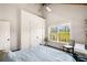 Cozy bedroom with a large window, a closet, and a desk space, offering a comfortable retreat at 96 Landers Ne Rd, Rydal, GA 30171