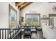Bright dining area with natural light and picturesque outdoor views at 96 Landers Ne Rd, Rydal, GA 30171
