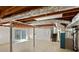 Unfinished basement space with sliding glass doors and mechanical systems at 3007 Octavia Cir, Marietta, GA 30062
