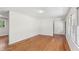 Inviting living room with hardwood flooring, natural light and neutral walls at 3007 Octavia Cir, Marietta, GA 30062