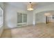 Bright living area with sliding glass doors to patio and open to kitchen at 70 Gardenia Nw Dr, Atlanta, GA 30314