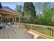 Expansive wooden deck providing ample space for outdoor entertaining and relaxation at 5420 Avonshire Ln, Cumming, GA 30040