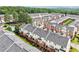 Aerial view of the community showcasing lush landscaping and a swimming pool at 3505 Chattahoochee Summit Se Ln # 25, Atlanta, GA 30339