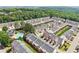 Aerial view of a community with a pool nestled amidst trees at 3505 Chattahoochee Summit Se Ln # 25, Atlanta, GA 30339