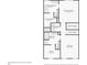 Floorplan of level three with primary bedroom, primary bathroom, and laundry room at 3505 Chattahoochee Summit Se Ln # 25, Atlanta, GA 30339
