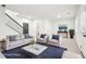 Staged living room featuring modern furniture and decor at 3505 Chattahoochee Summit Se Ln # 25, Atlanta, GA 30339