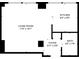 Layout of the apartment showing the living room, kitchen, bath and foyer at 20 Marietta St. Nw #12D, Atlanta, GA 30303