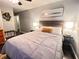 Serene bedroom boasting a queen bed, ambient lighting, and contemporary wall art at 3629 Embry Cir, Atlanta, GA 30341