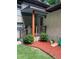 Charming front entrance with brick facade and fresh mulch at 3629 Embry Cir, Atlanta, GA 30341