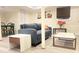 Cozy finished basement living room with modern decor, comfortable seating, and neutral color palette at 3629 Embry Cir, Atlanta, GA 30341