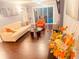 Comfortable living room showcasing hardwood floors, sliding glass doors and natural light at 3629 Embry Cir, Atlanta, GA 30341