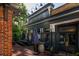 The Marlay restaurant featuring a cozy outdoor seating area, brick accents, and an inviting entrance at 639 W Ponce De Leon Ave, Decatur, GA 30030