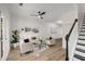 Airy living room featuring sleek furniture, wood floors, and minimalist decor at 863 Commonwealth Se Ave, Atlanta, GA 30312