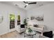 Stylish living room with a view of the outdoor deck at 863 Commonwealth Se Ave, Atlanta, GA 30312
