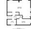 Floor 1 plan featuring bedroom, hall, bathroom and laundry rooms layout for the house at 2046 Copperfield Cir, Decatur, GA 30035