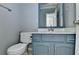 A bathroom showcases cabinets, fixtures, and decor at 5554 Clover Rise Ln, Norcross, GA 30093